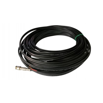 25 Meter RG59 + DC Jack Black Coaxial CCTV Camera Cable with BNC connectors
